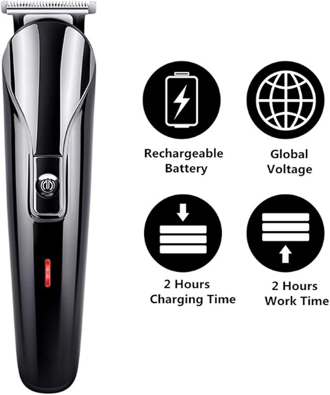 Professional Men Electric Hair Clipper 6 in 1 Multifunctional Hair Cutter Machine Rechargeable Hair Trimmer for Beard Nose Ears