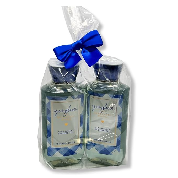 Bath &amp Body Works Gingham Shower Gel - Gift Pack for Holiday - Pack of 2