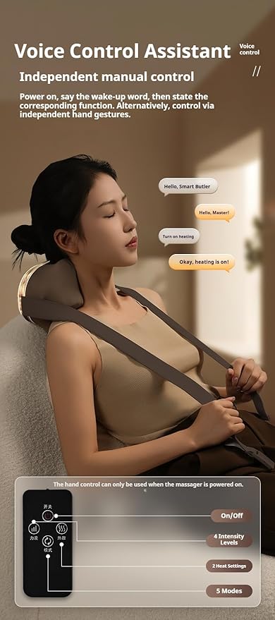 Cordless Neck Massager Neck and Back Massager for Pain Relief Deep Tissue Shiatsu Shoulder Massager for Pain Relief Back Massager with HeatBirthday Ideas for Dad Mom