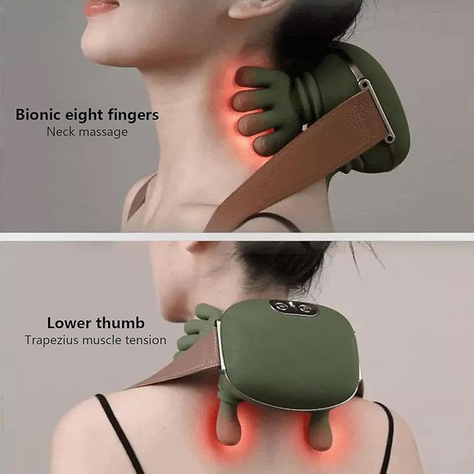 Neck Massager with Heat 2025 New Shiatsu Neck and Back Massager with 4D Kneading Wireless Deep Tissue Massage for Shoulder and Cervical Pain Relief Portable and Rechargeable for Home Office Use
