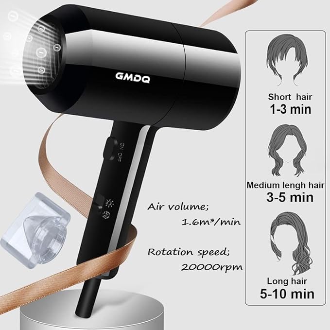Hotel Wall Mounted Hair Dryer for BathroomRestroom Professional Blow Dryerwith Stand RackSpecialised Motor for SalonFast Drying - Gifts【Massage CombScrews+ Adhesive】 110V