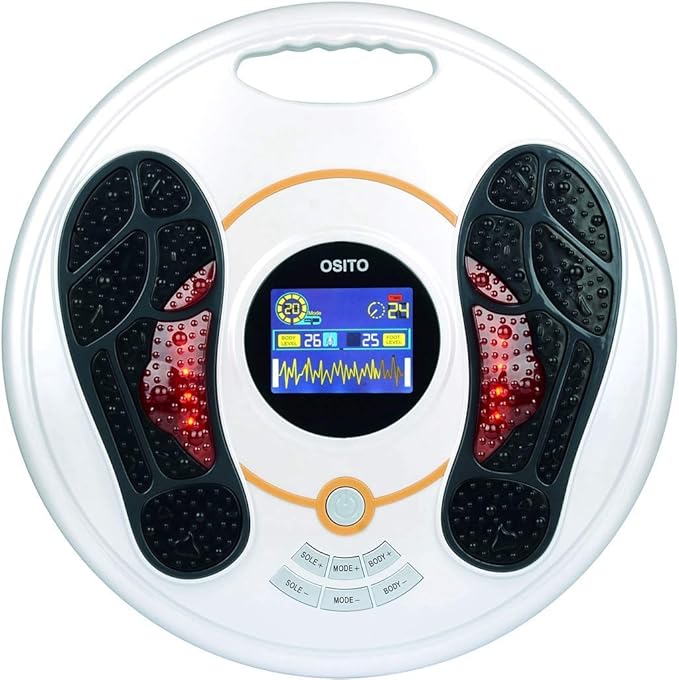 Foot Circulation Plus (FSA or HSA Eligible) - Medic Foot Massager Machine with TENS Unit EMS (Electrical Muscles Stimulator) Feet Legs Health for Neuropathy Diabetes Relieve Pains and Cramps RLS