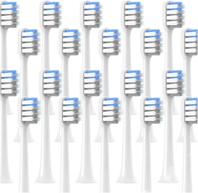 20/50PCS Compatible for Replacement C1 Sensitive Clean Whitening Brush Soft Bristle Sonic Electric Toothbrush Nozzles(50Sensitive)