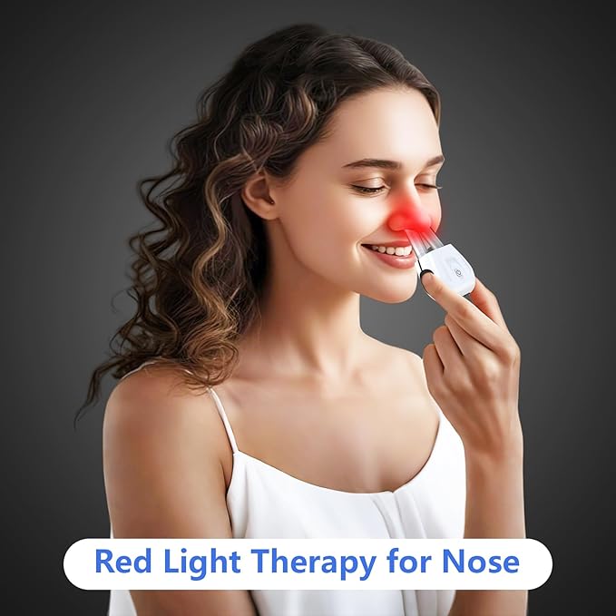 Upgraded Red Light Therapy for Nose Portable Red Light Nasal Device for Dry Nose &amp Sinus Comfort