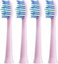 4 Pcs Replacement Brush Heads Compatible for HiLink Lebooo Toothbrush Head Teeth Cleaner(Pink)