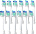 12/16pcs Replacement Toothbrush HeadsCompatible for HX6730/HX6721/HX3216/HX9362/HX3210/HX6013/HX9063/HX6063(12pcs)