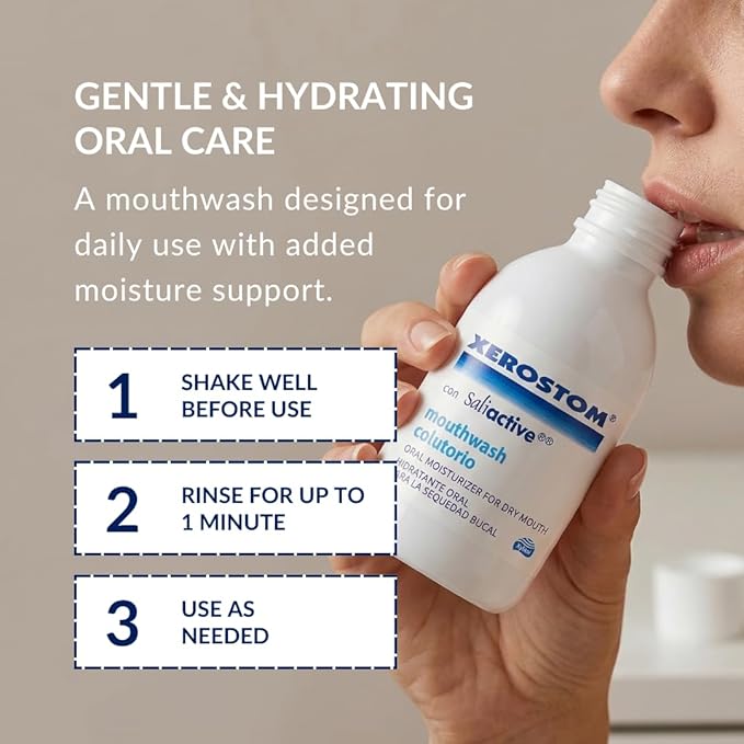 With Saliactive For Dry Mouth Or Xerostomia Mouthwash 250ml
