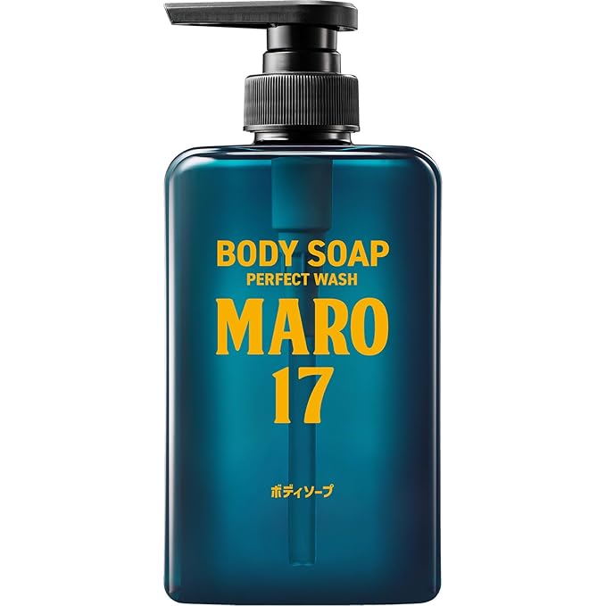 MARO17 Collagen Men’s Body Wash – Sulfate-Free Hydrating Shower Gel with Hyaluronic Acid for Deep Cleansing and Moisturizing Skin Free from Silicone Parabens Alcohol Mineral Oil – Bergamot Scent