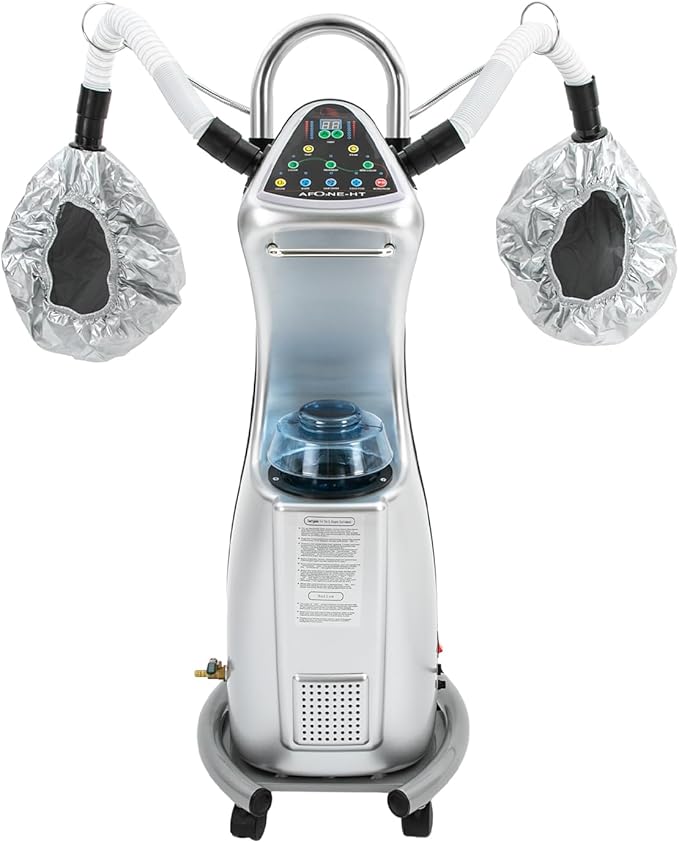 7 in 1 Professional Stand Hair Steamer Dryer 650W Floor Stand Hair Treatment Machine with Wheels Multifunctional Hair Treatment Machine for Beauty Salons Hairs Salons