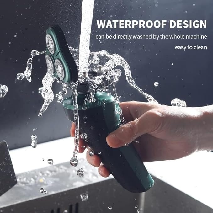 Electric Razor for Men 4 in 1 Smart Electric Shaver LCD Digital Display Three-Head Floating Razor Multi-Function USB Rechargeable Washing Shaver for Men