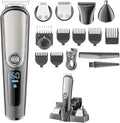 Hair Clippers for Men 5 in 1 Adjustable Hair Beard Trimmer for Men Body Groomer Electirc Shaver Facial Nose Ear Trimmer Eyebrow Rechargeable