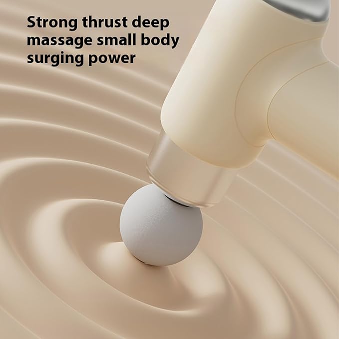 Electric Back Massager Handheld Deep Massager Muscle Relaxation Long Handle Big Cordless Rechargeable with Multiple Speeds White