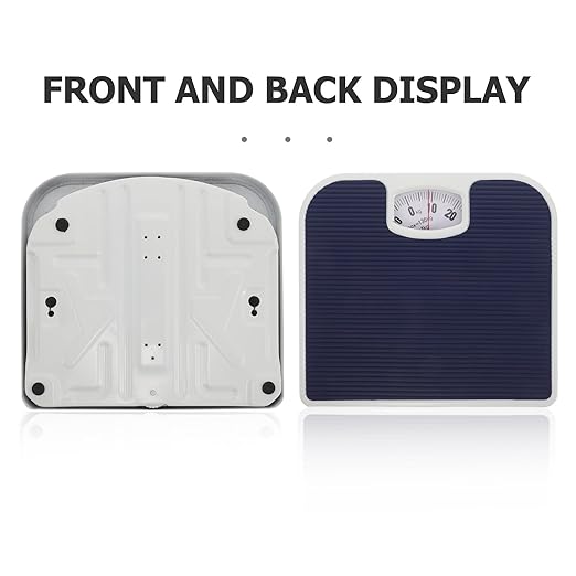TEHAUX Mechanical Body Weight Scale Highly Accurate Manual Bathroom Scale Small Portable for Home Use Women’s Weight Measurement Navy Blue