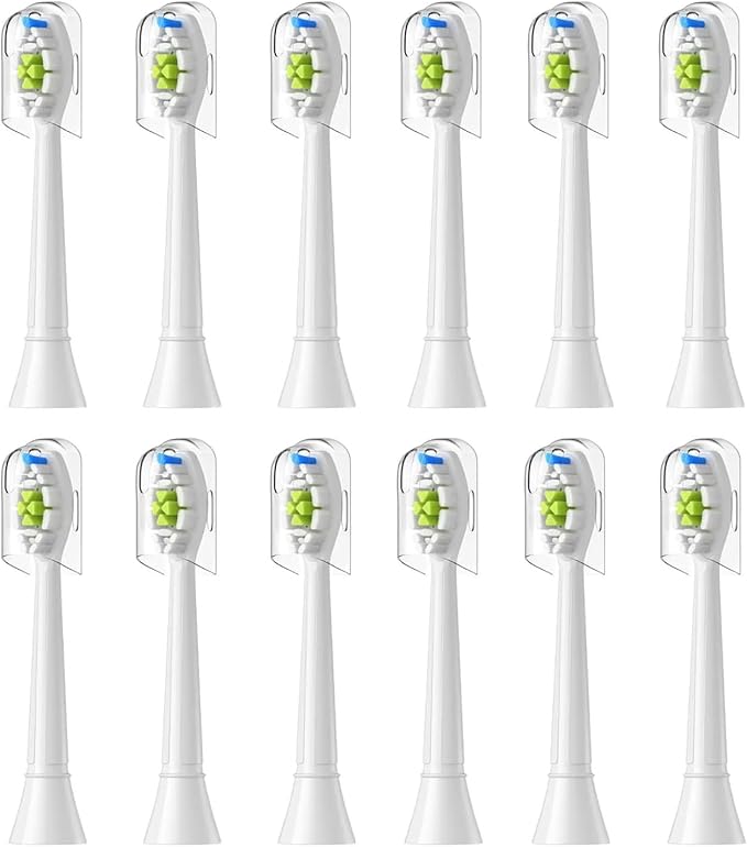 Replacement Toothbrush HeadsCompatible for Philips Electric for Handles(12pcs White)