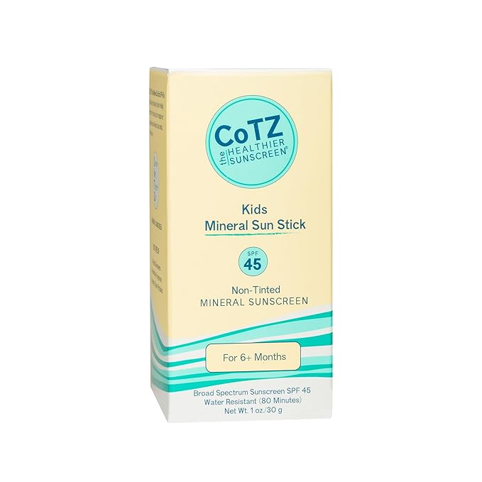 CoTZ Kids Mineral Sunscreen Stick | SPF 45 | Gentle | Mess Free