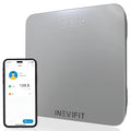 INEVIFIT Smart Bathroom Scale Highly Accurate Bluetooth Digital Bathroom Body Weight Scale Precisely Measures Weight &amp BMI for Unlimited Users (S-Silver)