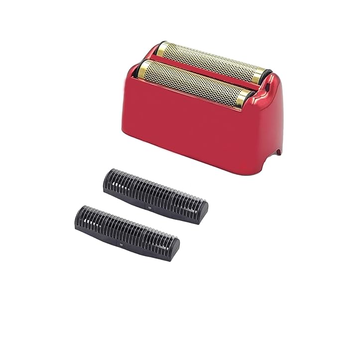 Compatible with BaByliss Pro FX3 Foil Shaver Replacement Head Pro Shaver Rplacement Foil Red Compatible with BaBylisspro FX3 Professional High Speed Foil Shaver Top FXX3RF Blade Parts with 2 Cutters
