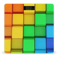 Smart Scale for Body Weight Automatic Switch Digital Bathroom Weighing Scale Rainbow Colorful Blocks