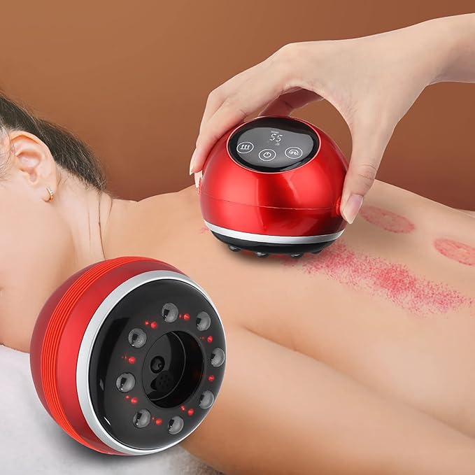 Electric Cupping Therapy Massager Therapy 3 in 1 Cupping Massager Set Back Massager5 Level Cupping and Scraping Massager Tool Electric Scraping Massager