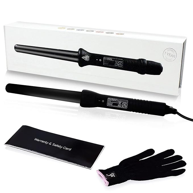 Herstyler Forever Straightening Flat Iron Ceramic Hair Straightener and Herstyler Grande Ceramic Curling Iron - 1 inch Set