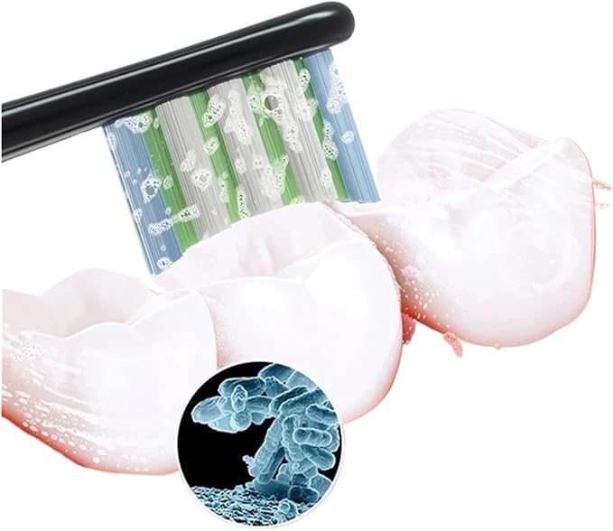 16pcs Replacement Brush HeadsCompatible for Oclean Sonic X/Pro/ Z1/ SE F1 One PW01/03/05/07/09 P5 Electric Toothbrush(16 Black)