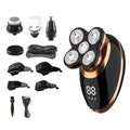Head Shavers for Bald Men 5 In 1 Multi-cutting IPX7 Electric Razor Cut Beard Trimmer LCD Display Nose Ear Grooming Multi-use Bald Shaver