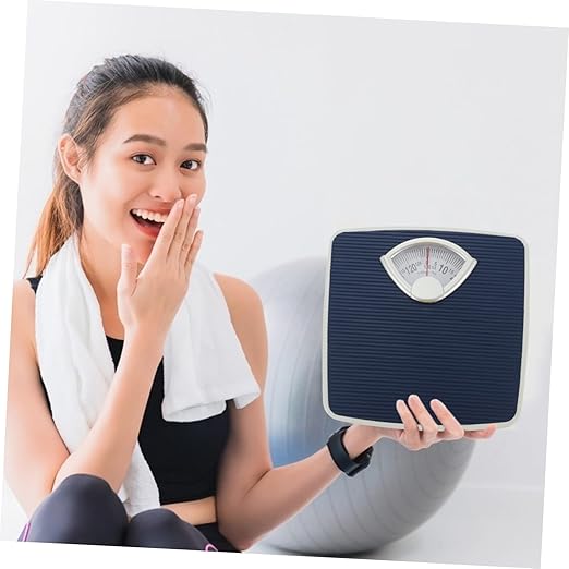 Didiseaon Mechanical Rotating Dial Scale Non-Slip Mat Bathroom Accessory Home Body Scale