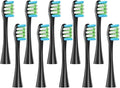 Toothbrush Head Compatible for X PRO/Z1/F1/One/Air 2/SE(10Black)