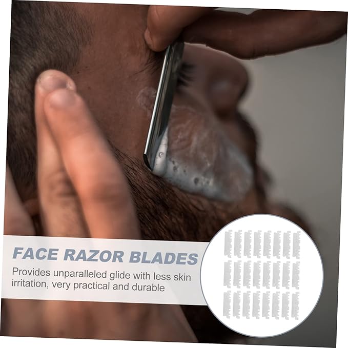 300pcs Single Face Folding Cutter for Home and Barbershop Shaving Lightweight Easy to Hold for Beard Sideburns and Fine Hair