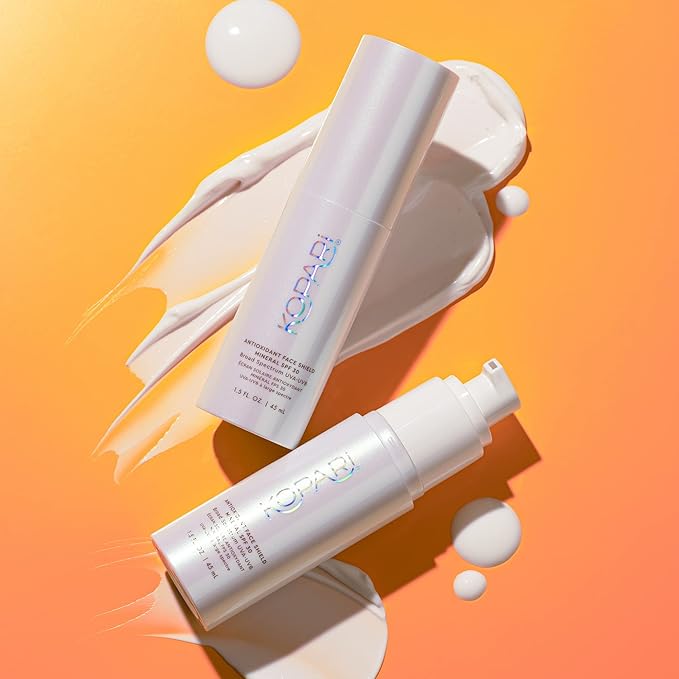 Kopari Antioxidant Face Shield Mineral SPF 30 Lightweight Sheer Texture With Dewy Finish No White Cast with Moisturizing Hyaluronic Acid 1.5 oz