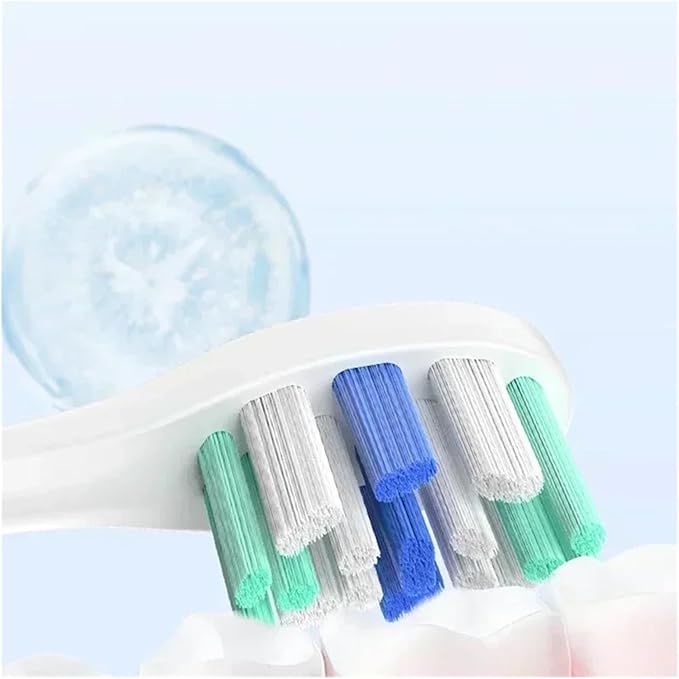 10PCS Vacuum Replacement Brush Heads Compatible for Y1S/Y4/U1/U2/U3/P1/P4 Soft Sonic Electric Toothbrush Clean Nozzles(10PrismaticCareWhite)
