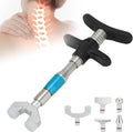 Manual Chiropractic Adjustment Correction Tool for Spine Back Massage Portable Chiropractic Adjustment Tool Adjuster with 6 Massage Heads(Blue)