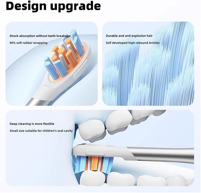 Compatible for Oclean Children's Electric Toothbrush Head Soft Bristles Protection Accessory(Oclean P3K6 6Pcs)
