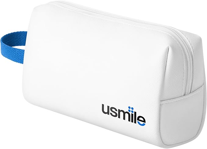【5-in-1 Bundle】 usmile C10 Portable Water Flosser Blue Y20 PRO AI Smart Electric Toothbrush White Standard Nozzles Replacement Brush Heads &amp Travel Case – Complete Oral Care Set for Home &amp