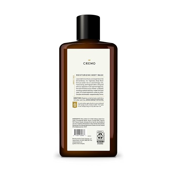 Cremo Rich-Lathering Silver Water &amp Birch Body Wash A Revitalizing Combination of Glacier-Fed Streams and White Birch 16 Fl Oz (2-Pack)