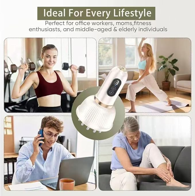 Lymphatic Drainage Massager &amp Anti Cellulite Massage Tool Helps Reduce Stretch Marks &amp Cellulite for Legs Arms &amp Belly Body Sculpting Machine with Microcurrent Light Heat &amp Vibra