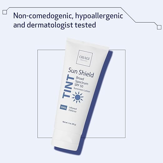 Obagi Sun Shield Tinted Sunscreen – Broad Spectrum SPF 50 Protection from the Sun
