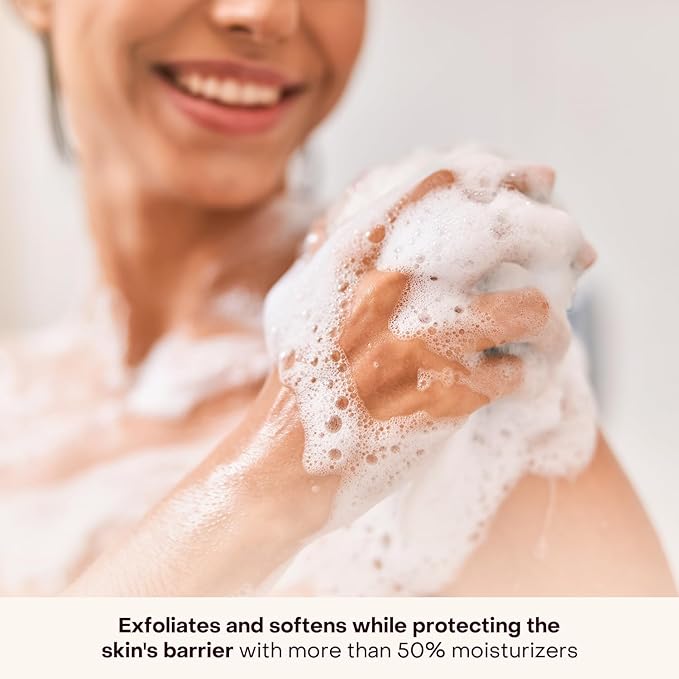 Everist Exfoliating Body Wash Concentrate – Waterless Cream Cleanser with Aloe Vera Glycerin &amp Natural Buffers – Gentle Daily Exfoliation Skin Barrier Protective Vegan Plant‑Based - 3.4 fl oz