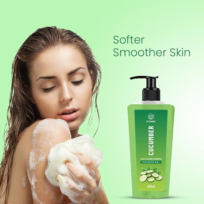 Fuvare Cucumber Body Wash 500Ml Pack 1 | Nourishing &amp Moisturizing Shower Gel for Men &amp Women | Gentle Cleansing Soft Smooth Skin &amp Daily Hydrating Bath Care for All Skin Types