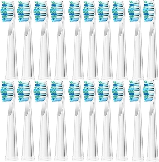 20 Pcs Replaceable Brush Heads RefillCompatible for Seago Electric Toothbrush FW/SG 507/508/515/551/917/959(20 White)