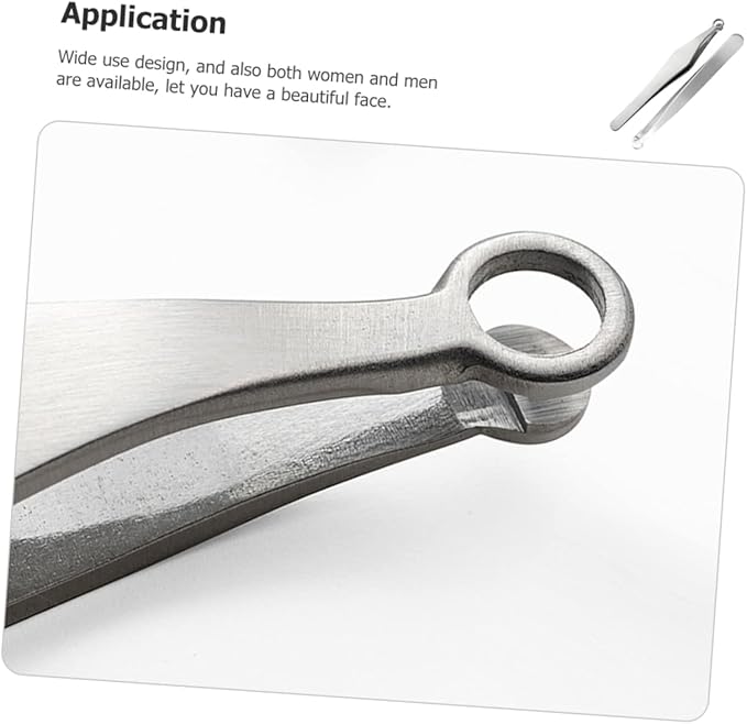 Gatuida 10pcs Nose Hair Trimmer Tweezers Manual Grooming Tools for Men and Women to Use Includes Type Clips for Precision Trimming