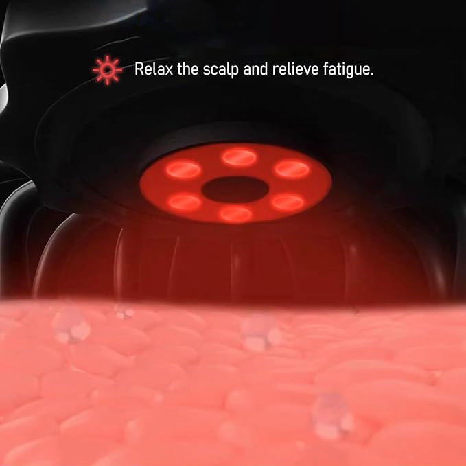 Electric Scalp Massager - Octopus Head Massager Stress Relax 20 Claw Multi-Configuration Array Vibrating Nodes 5 Modes Bluetooth Music Hair Scalp Relaxation Fatigue Relief