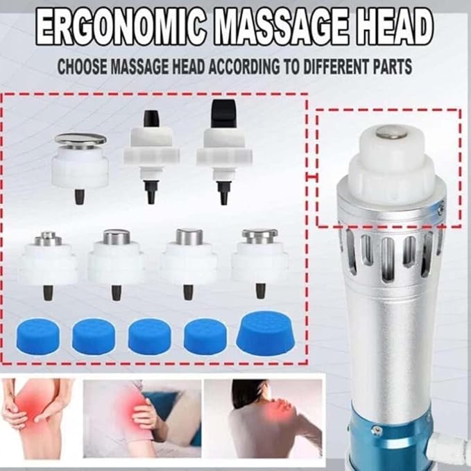 Electromagnetic Shock Wave Machine Shockwave ED Therapy MachinePortable Shock Wave Professional Pain Relief Massager Treatment Device