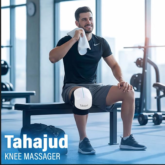 Heated | Massager for Pain Relief | Electric Knee | Therapy Device with Heat | Vibration &amp Adjustable Straps | Knee Pain Relief Massager for Arthritis | Joint Pain | Muscle Recovery