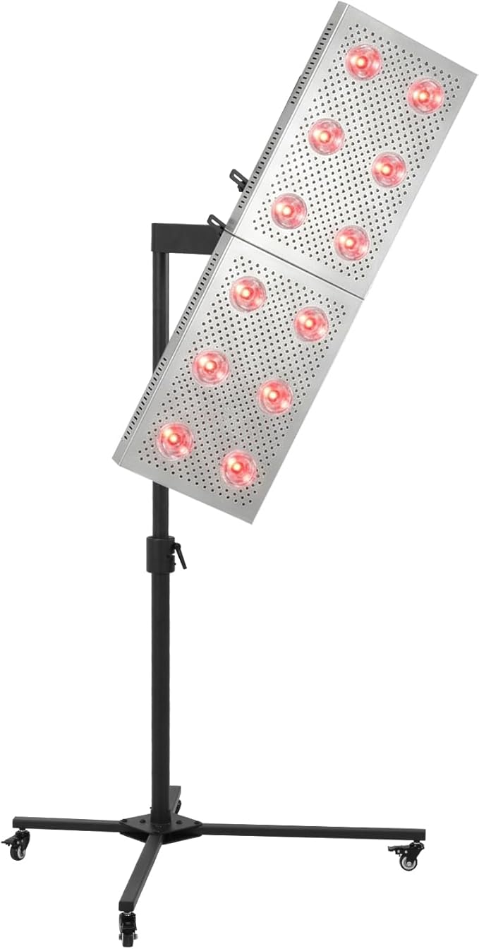 Near Infrared Light Stand Adjustable Height &amp Any Angle Infrared Light Panel Stand with Wheel Locks 44 Lb Load Capacity Gift Idea for Mom Women Wife Sister Girlfriend