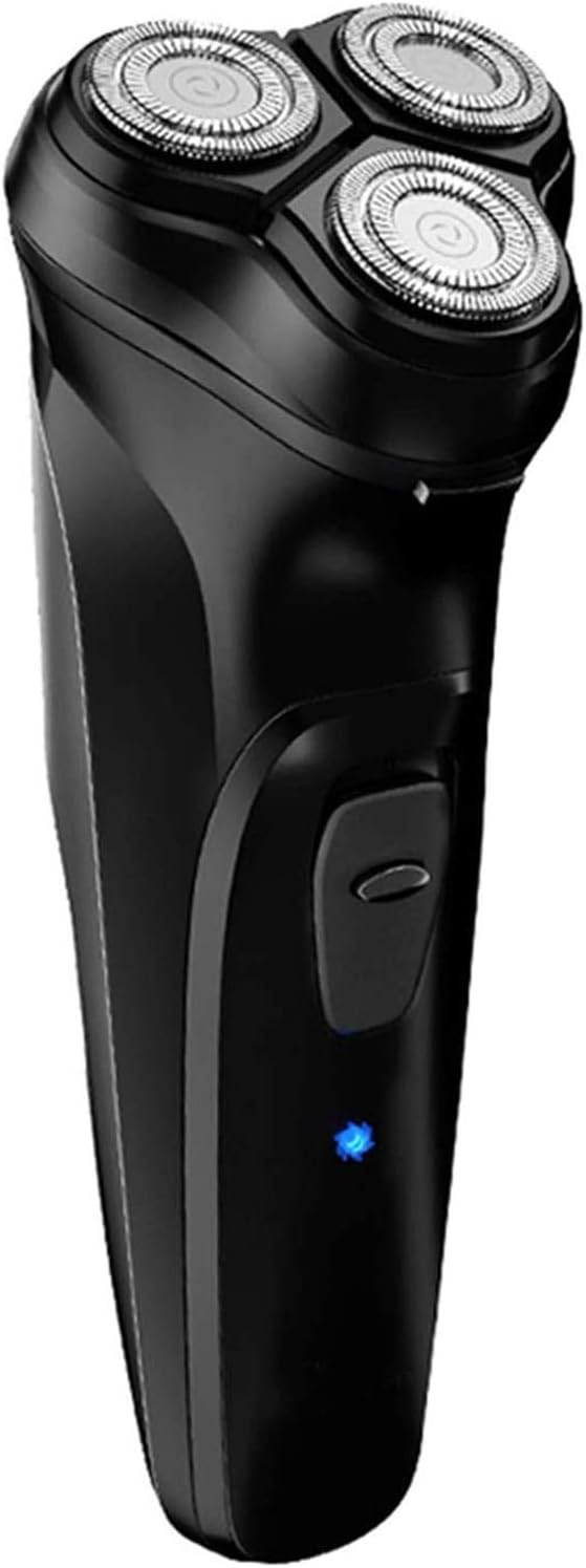 Electric Shaver for Men Wet and Dry Waterproof Electric Razor Cordless 3D Rechargeable Rotary Shaver Razor for Men with Pop-up Trimmer Black