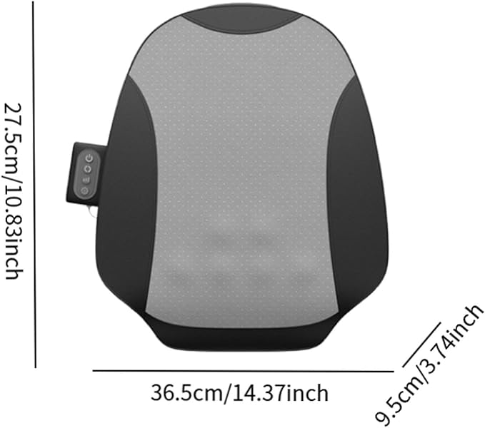 Lower Back Massager with Heat Comfortable Ergonomic Breathable Electric Deep Tissue for Home Car Gifts for Men Women Mom Dad