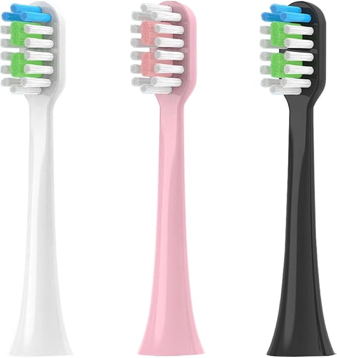 Compatible for Replacement Toothbrush Heads for Sarmocare S100 S200 S600 S700 S800 S900 S710 S820 S910 Electric for Hyundai X100(4pcs Black)