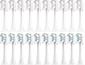 Compatible for Mijia T300/T500/T700 Sonic Toothbrush Heads Replaceable Refill Nozzles 4 Colors with Caps 4/20Pcs(10White10Pink)