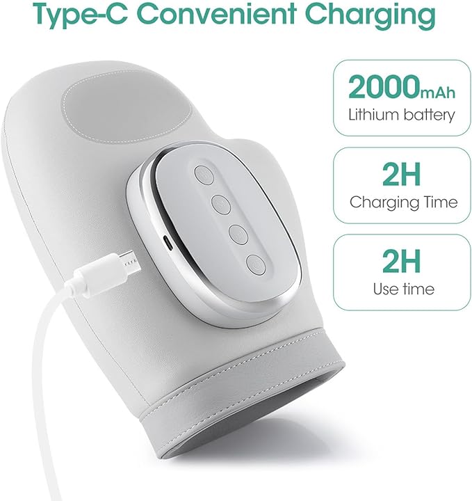 Hand Massager with Heat and Compression Cordless Hand Massager 3 Massage 4 Temperatures 5 Compression Models Therapy for Arthritis Wrist &amp Carpal Tunnel Relief Hand Massage Gift for Women/Men
